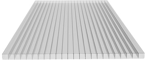 Hohlkammerplatten 7 STK: 1200x700mm – Polycarbonat Doppelstegplatten 10mm Klar – UV-beständige Stegplatten für Gewächshaus & Carport – Witterungsbeständig & Bruchfest – Maßtoleranz ±3-5mm