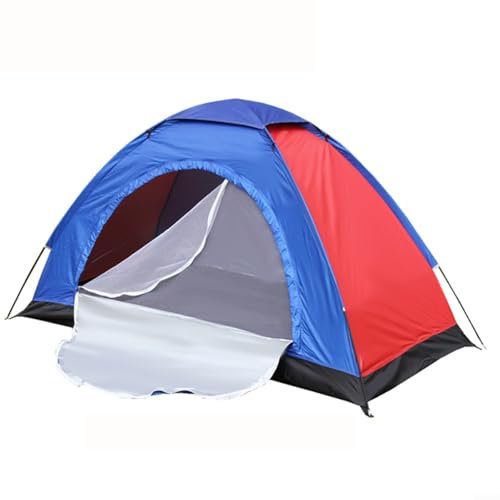 Campingzelt, Fiberglas-Stange, Campingzelt, tragbares Kuppelzelt mit Tragetasche für Camping, Wandern, Angeln, 1/2 Person (1 Person)