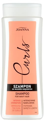 Joanna Locken Shampoo 300 ml – Shampoo idratante – Shampoo per capelli ricci naturali – Shampoo idratante per capelli ondulati e ricci – Ricci prodotti con amminoacidi di riso per la cura naturale dei