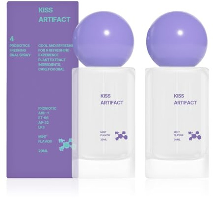 2Pcs Probiotic Oral Spray for Long-Lasting Freshness,Alcohol-Free Oral Spray with Probiotics for Breath Care,Convenient Travel-Sized Breath Spray (20ml/0.68floz)