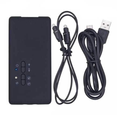 Asyduey USB Sound Card CM6206 Chipset 7.1 Stereo Optical External Audio Card Black Plastic USB Hid Class Spec 8 Channel Output