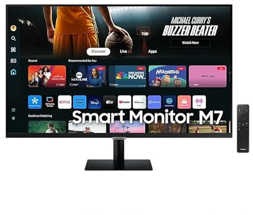 VoltShine Monitor Smart 32 4K con USB-C, Ideal para Trabajo y Entretenimiento, con conectividad Flexible y Funciones interactivas.