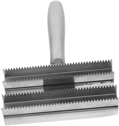 Abaodam Pferdepflegebürste Edelstahl Mit Pferde Und Kuhhaar Metallbürste Zur Fellreinigung Für Nutztiere Pferd Rind Pferdemassage Haustierbedarf