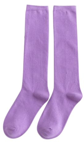 Cocila Calze Uomo Donna Lunghe Caldi Calzini A Tubo Medio Con Stampa Antivento Alla Natalizia In Cotone Lungo Cucina Regali Purple One Size Estivi Elastiche Di Senza Elastico Leggeri Lurex Filo