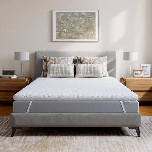 Novilla Matratzen Topper 180x200cm 5cm Höhe, Gel Topper 180x200 Memory Foam Topper H2/H3, Waschbarer Matratzentopper Für Matratze, Boxspringbett & Gästebett, mit Öko-Tex-Zertifizierung