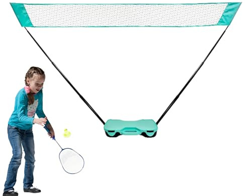 Fenayuu Tragbares Badmintonnetz,Faltbares Volleyball Und Tennis Zubehör | Sportnetz Set,Für Garten Einfahrt Outdoor Indoor Volleyball Tennis Spiele Feste Familienurlaub