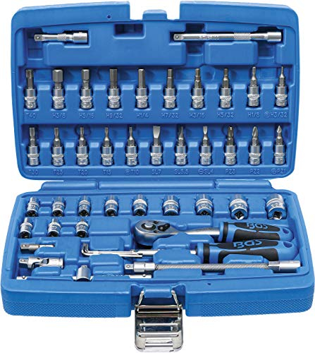 BGS 2141 | Coffret de douilles | 6,3 mm (1/4) | en pouces | 46 pièces