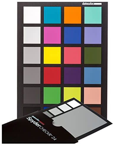 Datacolor Spyder Checkr 24 - Has 24 Target Colours, Includes a Grey Card, Calibrates Your Camera for Consistent Image Colour Across Multiple Camera Systems and Lighting Conditions