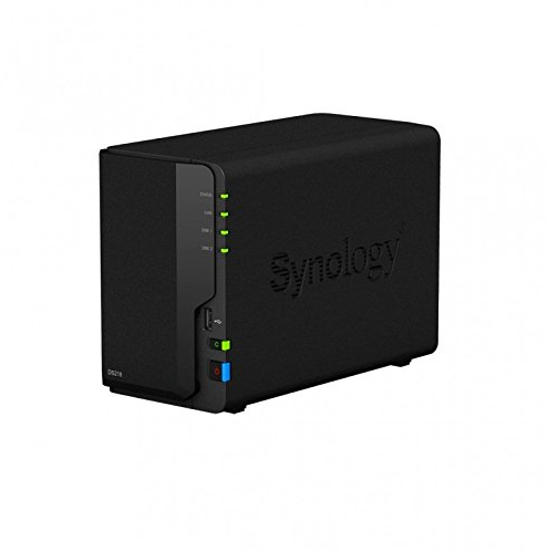 Synology DS218 2-Bay Diskstation NAS Realtek RTD1296 2GB Ram 1xRJ-45 1GbE LAN-Port Bundle mit 2 x 4TB WD RED Plus HDD WD40EFZX - 68AWUN0