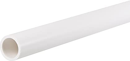sourcing map Tuyau Rigide en PVC Rond Tube PVC 16mm Diamètre Interne 20mm Diamètre Externe 0.35m Blanc Haut Impact pour Eau Tube Artisanats