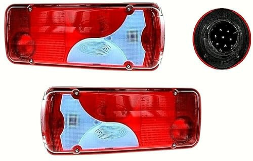 Satz Rückleuchte L + R Passend für TGX TGA TGL TGM ab 2005 LKW Plattform Blau Heckleuchte Rücklicht