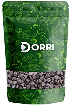 Dorri - Plain Chocolate Chips 100g | Premium Quality, Party Snack, Suitable for Chocolate Fountain, Moulding, Baking & Cooking (Available from 100g to 3kg)