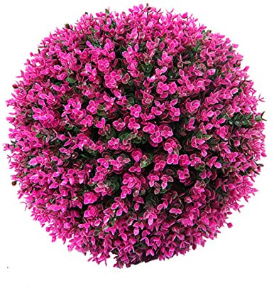 PROUH Bola Artificial, Bola De Césped Artificial De Plantas, Anti-Ultravioleta Bola De Boj Artificial Prunable para Plantas Utilizada para Bodas, Decoración De Fiestas (A 40cm)