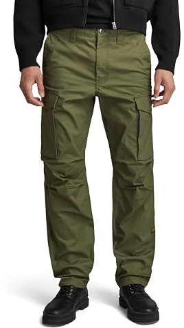 G-STAR herr Core Regular Cargo Normal avsmalnande Byxor, Grön (Shadow Olive D24309-d387-b230), 33W / 32L