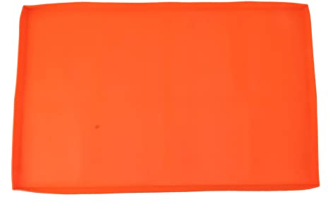 Jenngaoo Tapis de Plaque de Cuisson en Silicone, Tapis de Protection en Silicone, Tapis de Couverture de Plaque de Cuisson en Silicone, Tapis de Barbecue Réutilisable pour Feuilles(36in-Orange)