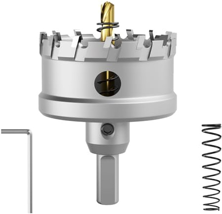 CSOOM Upgrade Hochleistungs-Hartmetall-Lochsäge,TCT Lochschneider.Edelstahl und Metallgitter sind die ideale Wahl(68mm)
