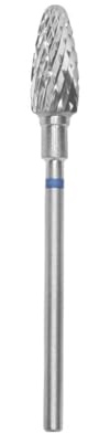 STALEKS PRO Fraise en carbure de tungstène pour tour à ongles, foret 6 x 14 mm, forme maïs (grain moyen)