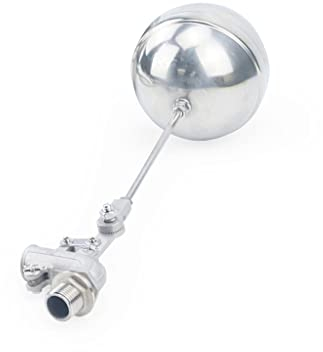 LXZSMH Schwimmer, Schwimmerventil, Einstellbares Schwimmerventil aus Edelstahl 304, for Wassertank-Kniestück, schwimmende Kugelhähne, Durchflusszisterne/Erweiterung(3/4')