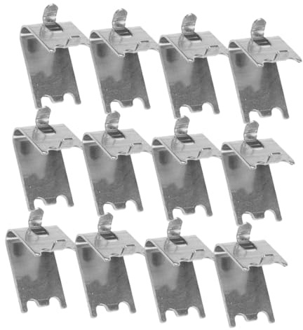 Yardenfun Freezer Shelf Clips Freezer Cooler Shelf Support Sturdy 1.5Mm Stainless Steel Wire Construction 12Pcs Included