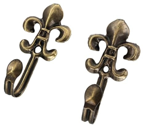 4 Stück Metall Raffhalter für Vorhänge,Vintage Vorhang-Halterungen Wandmontierte,Gardinenhalter Raffhaken Dekorativer Wandbefestigung Vorhang Holdbacks für Wohnzimmer Esszimmer Cafés Büros,Bronze