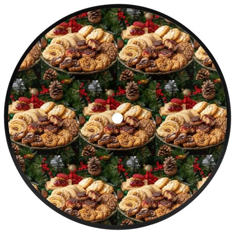 Coasters Plate of Biscuit Printed CD Record Coasters Drink Coasters Suitable for All Kinds of Water Cups and Can Also Be Used As Housewarming Gifts and Room Decorations