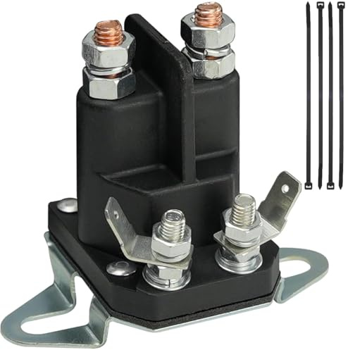 ZAMDOE 12V 117-1197 Solenoide di avviamento per Exmark per Toro per Lawn Boy Timecutter SS5000 Z4200 SS4225 SS4235 Rasaerba a Raggio di sterzata Zero 784-1221-210 104-3189 E513075 1-513075 212655