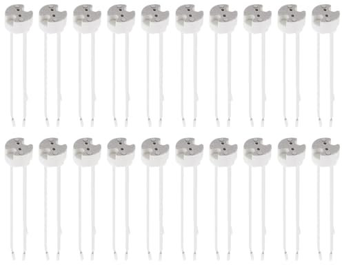 Portalampada GU5.3 MR16,20PCS Presa LED MR16 GU5.3,Porta Lampada,Presa Porta Lampade in Ceramica Attacco GU5.3