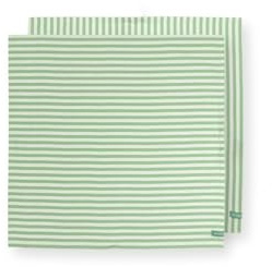 Pip Studio Light Green Geschirrtuch 65x65cm Set2