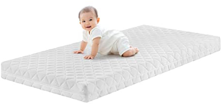 Traumnacht BT Kiddy Pure barnmadrass, 80 x 160 cm, testad för skadliga ämnen enligt OEKO-TEX Standard 100, hudvänligt överdrag som är avtagbart och tvättbart, tillverkad enligt tysk kvalitetsstandard