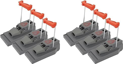 PROTECT HOME Mausefallen Click, Präzisions-Schlagfallen zur effektiven Bekämpfung von Mäusen, 3 Stück (Packung mit 2)