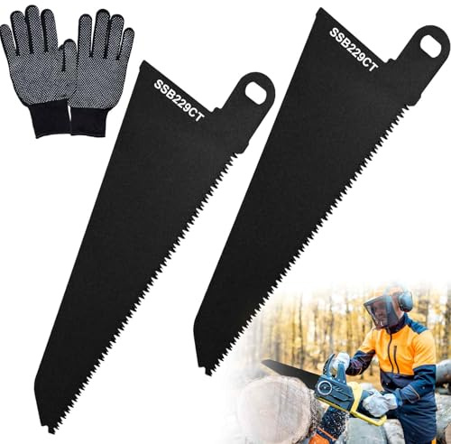 DGMI 2 Pcs Reciprocating Saw Blades, 240 MM Steel Metal Reciprocating Saw Blades, Compatible with Black and Decker Scorpion Saws Blade, Carbon Steel Saw Blade for Wood, Plastic and Steel Pipe Cutting