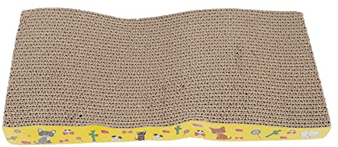 Toddmomy Planche à Gratter pour Chat Forme De Vague Jouet Amusant Et Résistant à Usure pour Chaton pour Maison