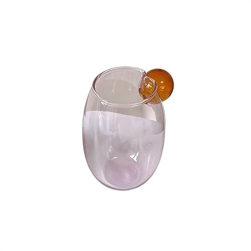 RUHEN Tasse à Eau en Verre à Bulles créative et rétro, Tasse décorative en Verre résistant à la Chaleur
