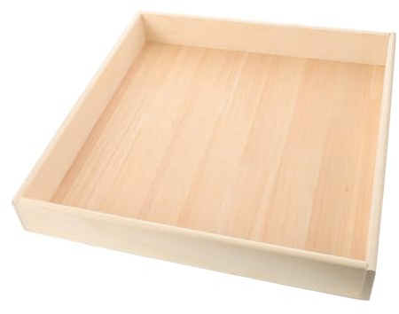 HONITANO Sandkasten Holzspielzeug Kinder Kompakt Tragbarer Kindersandkasten Für Drinnen Und Draußen Spielspielzeug Holz 40x40cm Sicher Und Langlebig