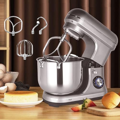 2000W Robot Pâtissier En Acier Inoxydable, 11L Batteur De Cuisine Professionnel + Crochet Pétrisseur/Crochet Mélangeur/Fouetteur À Œufs, Batteur Électrique 8 Vitesses