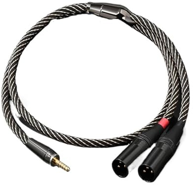 HiFi-ljudkabel 4, Mm Till XLR Hi-end 6N OFC Balanserad, Hona 2XLR Hane Eller Adapter Y-splitterkabel For Mixerspelare(4.4mm to 2xlr male,0.5m)