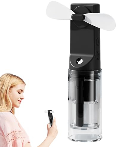 Ventilador de mano rociador de agua personal, con ventilador pequeño portátil para viajes, senderismo, camping, enfriador de verano de mano para oficina, hogar y aventuras al aire libre