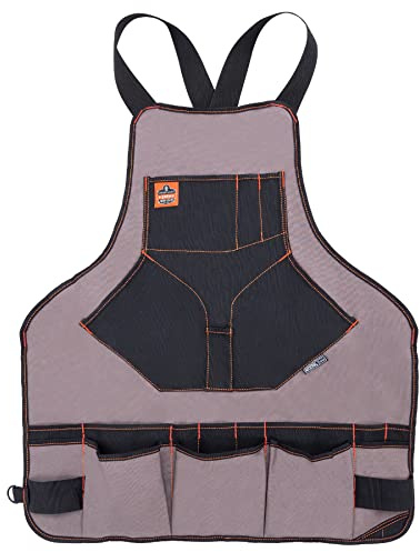 Ergodyne - 13694 Arsenal 5704 Torso Length Work Tool Apron, 22-Pockets, Gray