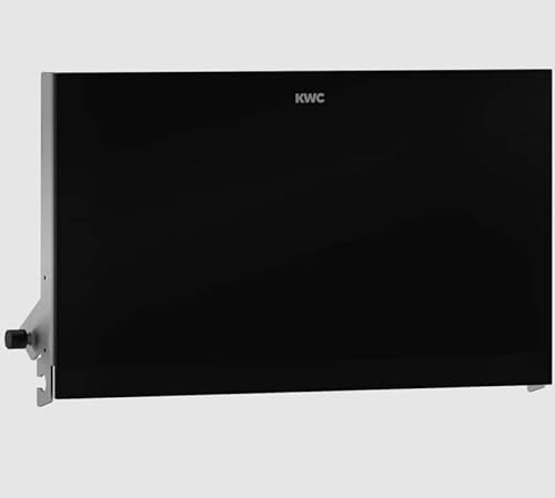 KWC Auswechselbare Front EXOS. für WC-Rollenhalter in 3 verschiedenen Varianten erhältlich, Variante:Front schwarzes ESG-Glas
