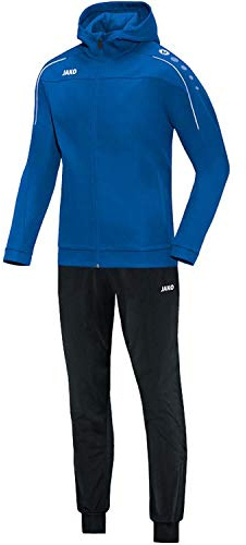 JAKO Damen Trainingsanzug Polyester Classico mit Kapuze, neonorange, 48, M9450