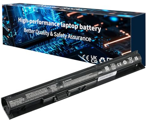 HSX 756743-001 VI04 V104 Laptop Battery for HP Pavilion 15-P 17-F Series 15-p011na 15-p165sa 15-p214dx 15-p003ax 17-f115dx 17-f215dx Fit 756745-001 756744-001 756478-851 [4 Cells//14.8V/2800mAh/41Wh]