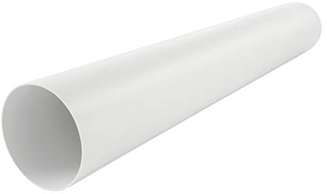 La Ventilazione CTR1150B Tubo per Aerazione Canalizzata Tondo in PVC, diametro interno 150 mm. Colore bianco