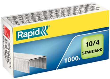 Heftklammern Nr. 10/4 Standard, verzinkt, 1000 Stück, 20 Stück