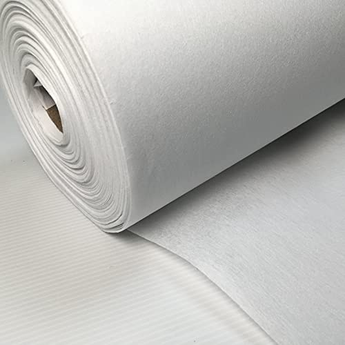 Midland Textiles begränsad vit mellanvikt sammankopplad järn på tyg 90 cm bred hantverk sömnad (5 meter)