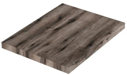 KIAMAMI VALENTINA - Waschtischplatte 60 cm in Holzoptik Eiche dunkel