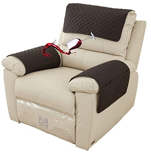 Wasserfest Armlehnenschoner 1 2 3-Sitzer Kopfstützenbezug Rutschfeste Sesselschoner Mit Taschen Relaxsessel Sofa-Armbezug Weiche Abnehmbar Waschbar Sesselbezüge Für Armlehnen (Schwarz,1 Seat 3 pc)