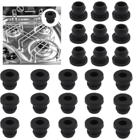 Capuchon de Protection en Caoutchouc, 24 Pièces Camping Car Pieds en Caoutchouc Antirouille Compatibles avec Les tiges Dometic, Smev Thetford et 5 mm pièces et accessoires pour camping-car