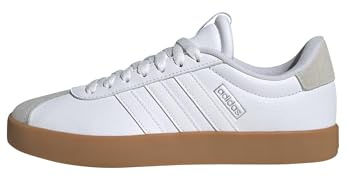 adidas Women's VL Court 3.0 Shoes, FTWR White/FTWR White/Silver met., 6 UK