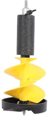 Trapano per ghiaccio, diametro 20,3 cm, lunghezza 50,8 cm, in nylon, con adattatore versatile e galleggiante