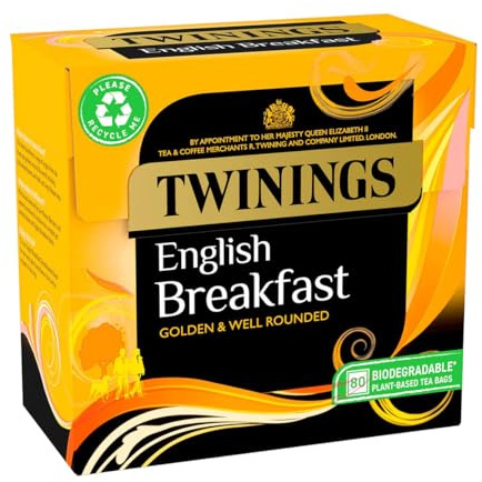 English Breakfast englischer Schwarztee schwarzer Tee aus England 80 Teebeutel - importiert von Shestore24